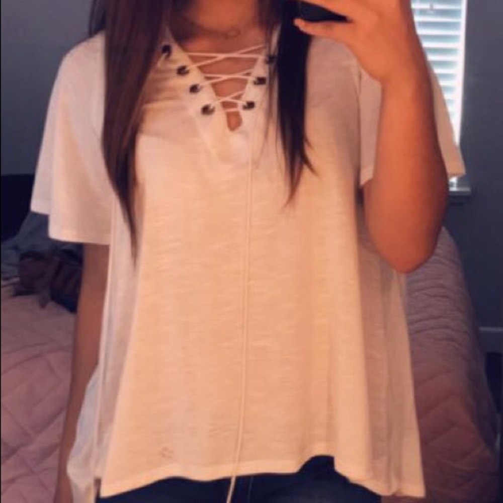 White Top with Unique back design